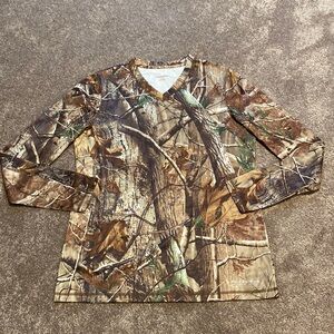 Field & Stream Camouflage Hunting Long Sleeve Performance Shirt SIZE L